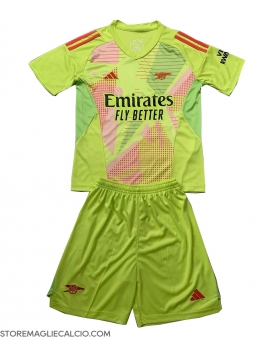 Arsenal Portiere Maglia Gara Casa Repliche 2024-25 Bambino